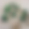 Yeux de sécurité vert 12mm rond amigurumi poupée - lot de 10 œils sécurisé