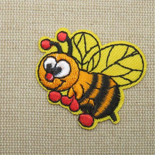 Patch abeille thermocollant écusson abeille kawaii