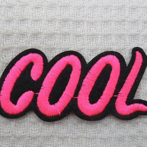 Patch thermocollant cool rose - écusson thermocollant textile à repasser