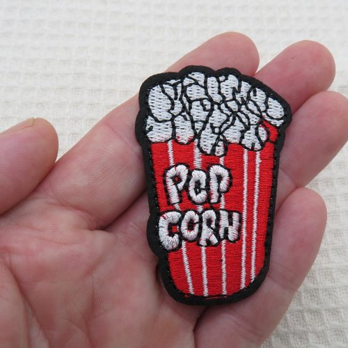 Écusson pop-corn patch thermocollant
