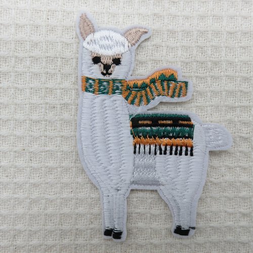 Patch lama écusson alpaga thermocollant