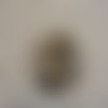 Bouton de couture marbré marron beige 23mm - lot de 4