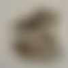 Perles en bois rondelle marron 8mm - lot de 30