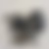 Perle rondelle palet bois noir 8mm - lot de 30