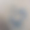 Perle en verre à facette bleu 4mm - lot de 30