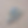 Perle en verre tacheté bleu vert 6mm - lot de 12