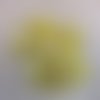 Perles en verre carré jaune cube 6mm - lot de 15