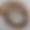 Perles agate 4mm texture effet bois pétrifié ronde pierre de gemme - lot de 10