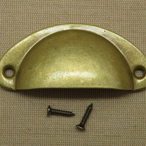 Poignée demi-cercle bronze tiroir bouton porte placard style rétro ancien