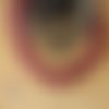 Perle ronde en agate facettée fuchsia 8mm