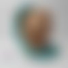 Perle ronde en turquoise naturelle 8mm