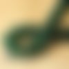 Perle ronde en agate facettée verte 10mm