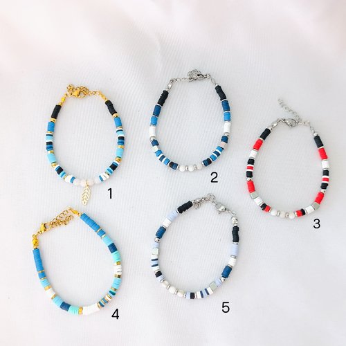 Bracelet en perles heishi