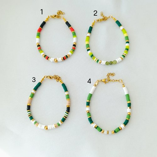 Bracelet en perles heishi
