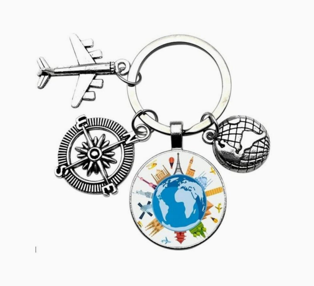 Porte-clés, bijoux de sac avion de chasse f16 en acier inoxydable
