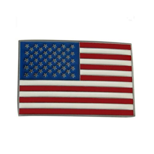 Boucle de ceinture motif drapeau pays usa états-unis en acier.