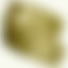 Galon médiéval en 3m35 x 3,4cm, motif boucle beige satiné sur fond beige mat 