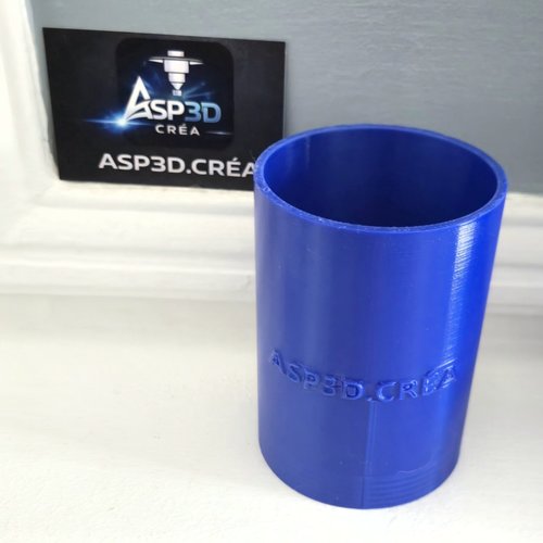 Gobelet de salle de bain bleu – collection élégance (finition étanche)