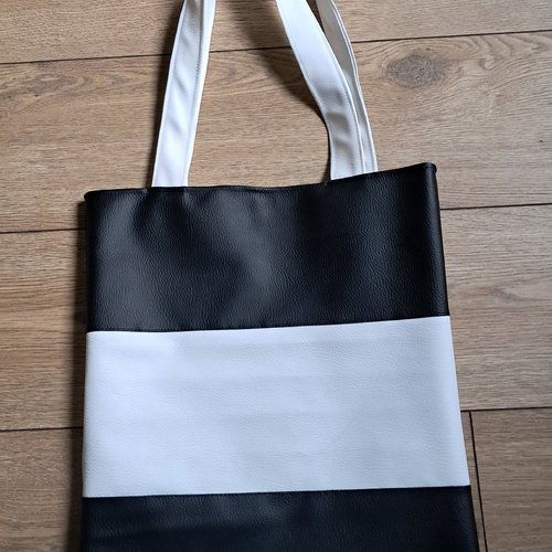 Tote bag noir et blanc