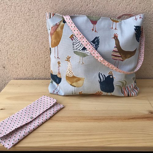 Tote bag "les petites poulettes"