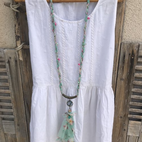 Collier / sautoir esprit récup