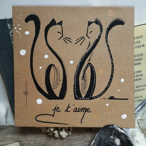 Carte Anniversaire Chat Un Grand Marche