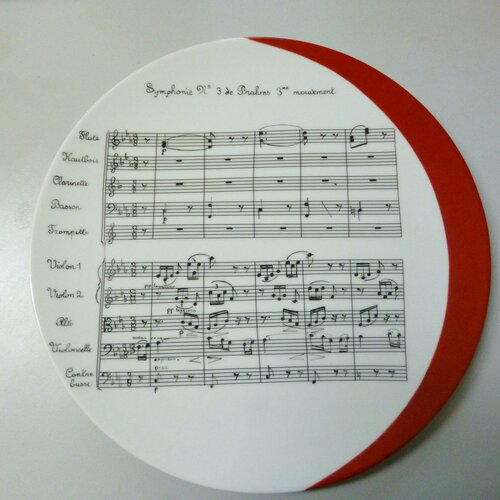 Plat en porcelaine de limoges quot;la symphonie