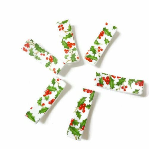 Porte-couteaux en porcelaine décor noël