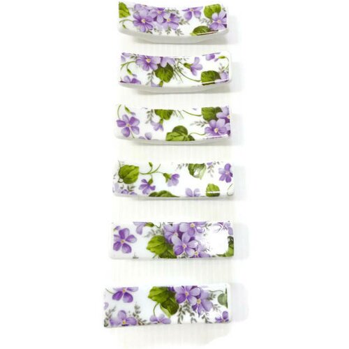Porte couteaux en porcelaine les violettes