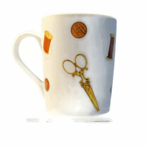 Mug en porcelaine ;le mug de la couturière