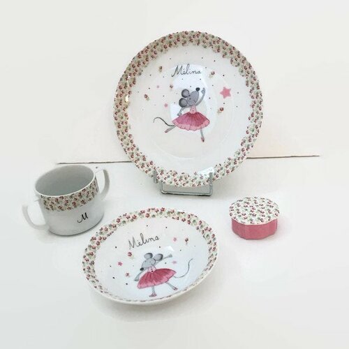 Assiette pour enfant la souris qui danse