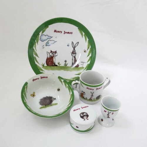 Assiette les animaux de la forêt