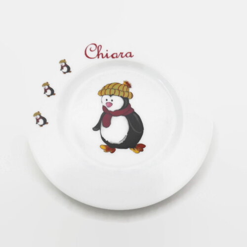 Assiette enfant le pingouin