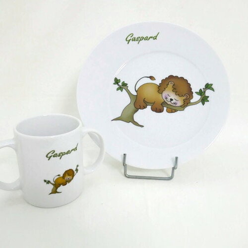 Assiette enfant le petit lion