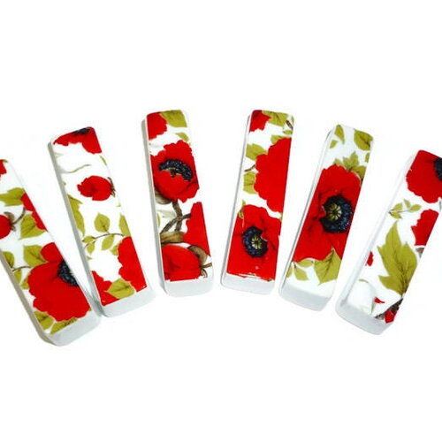 Porte couteaux les coquelicots