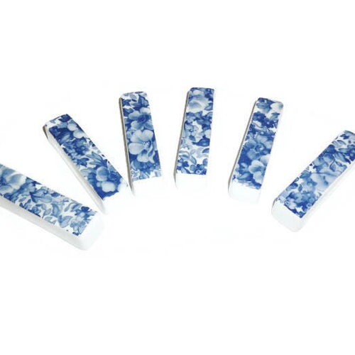 Porte-couteaux les fleurs bleues