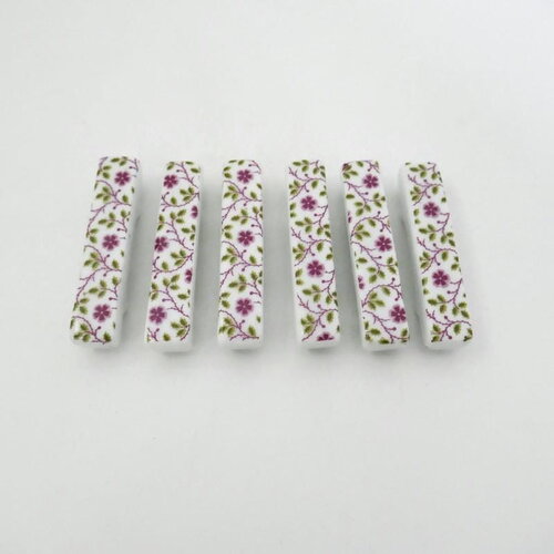 Porte-couteaux porcelaine petites fleurs
