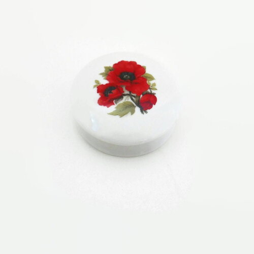 Boite en porcelaine les coquelicots