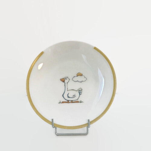 Assiette enfant l'oie blanche