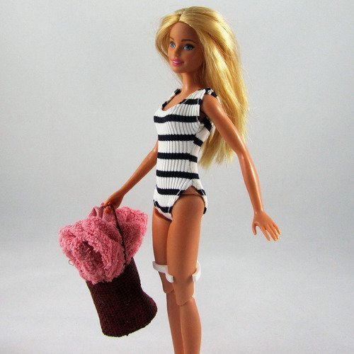 Vêtements pour poupée barbie - "a la plage"