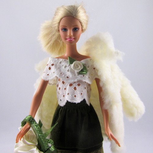 Vêtements pour poupée barbie - "balade en automne" 