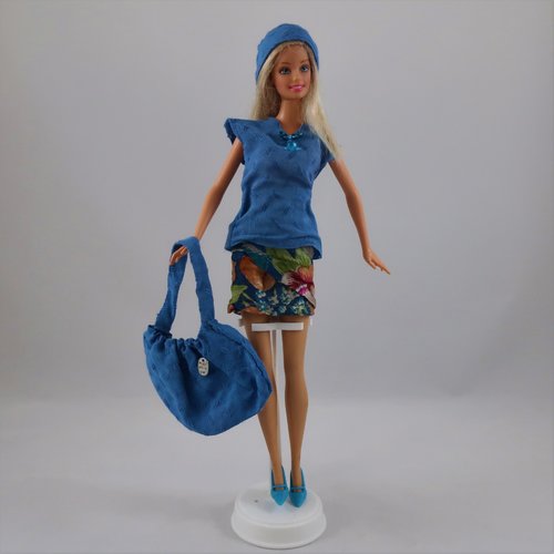 Vêtements pour poupée barbie - ensemble estival ivanne 