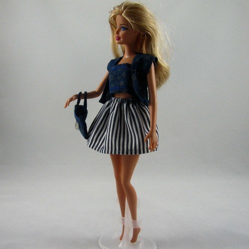 Vêtements pour poupée barbie - "balade à saint malo"