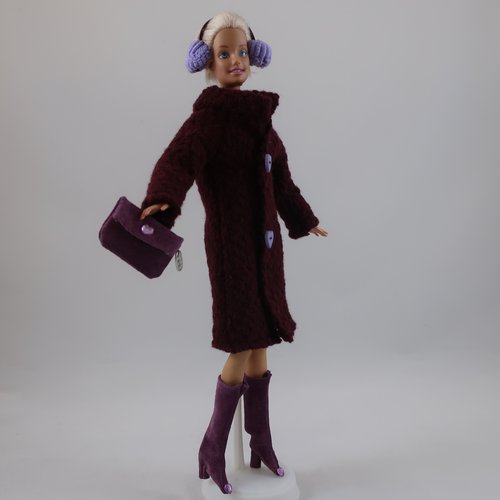 Vêtements pour poupée barbie - "ensemble hivernal"