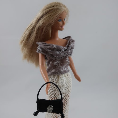 Vêtements pour poupée barbie - "ensemble printanier"