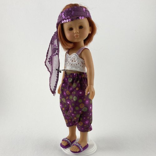 Vêtements pour poupées chéries corolle, paola reina, 32/33cm - "tenue d'été"