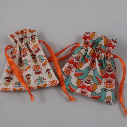 Lot de 2 petits sacs - label "oeko-tex" - objectif "zéro déchet"