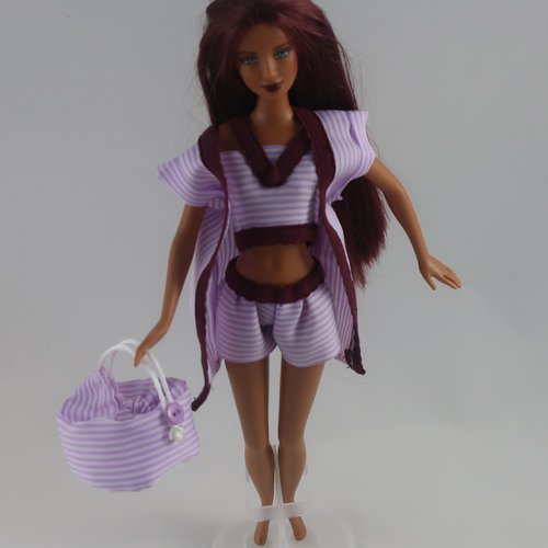 Vêtements pour poupée barbie - "ensemble lingerie"
