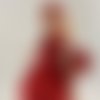 Vêtements pour poupée barbie - "la petite robe rouge"