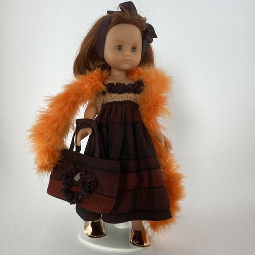 Vêtements pour poupées chéries corolle, paola reina, 32/33cm - "robe de fête"